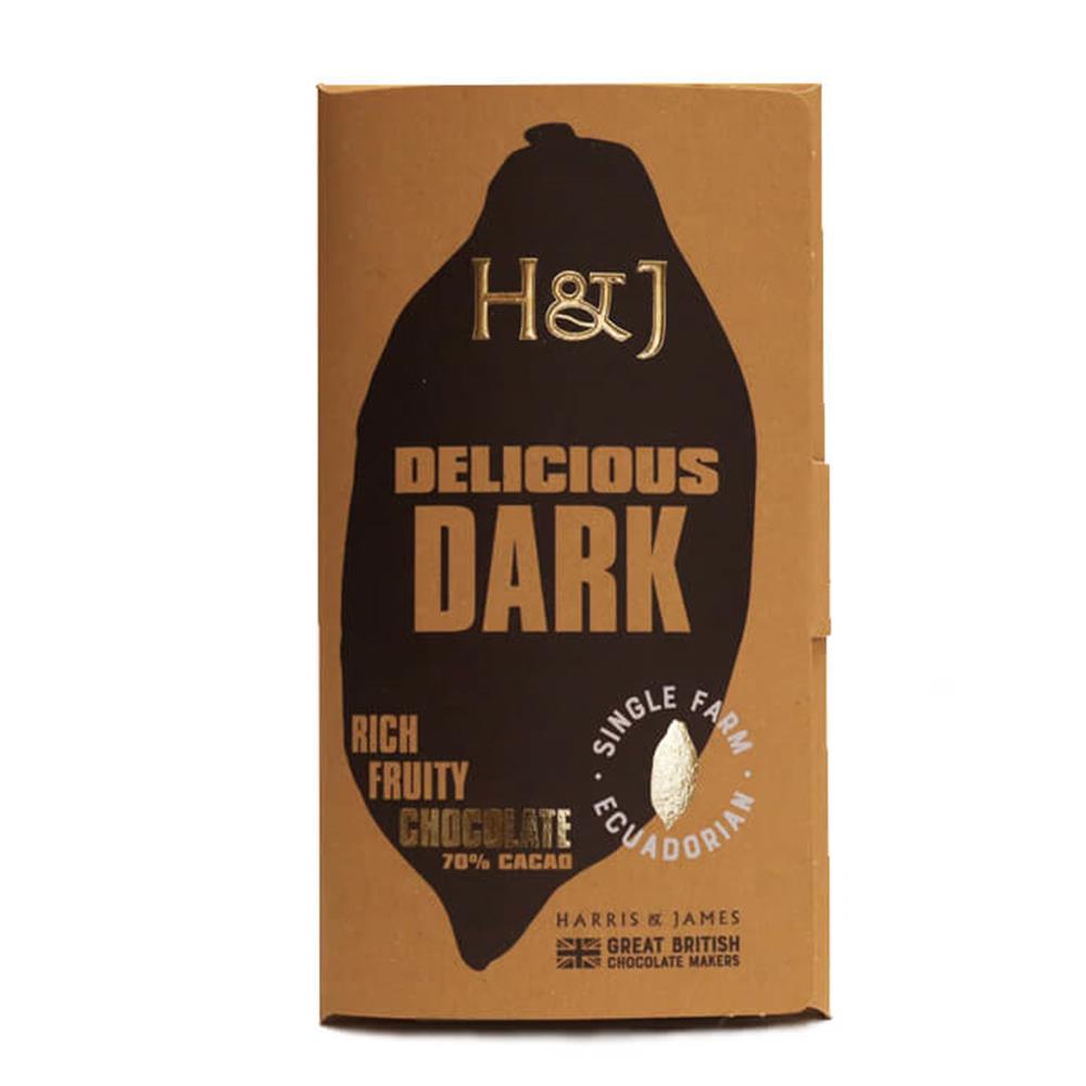 Harris & James Delicious 70% Dark Chocolate 86g